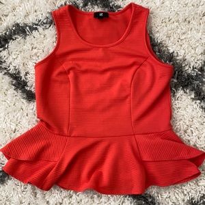 Beautiful peplum orange top